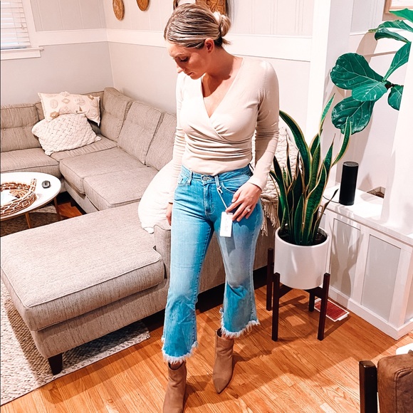 Just Black Pants - Just Black ‘Cropped Flare Denim’